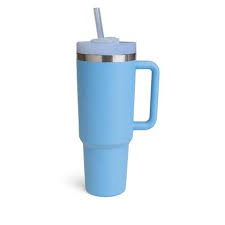 Copo Térmico Gigante 1200ml Azul Claro - Aço Inoxidável Premium