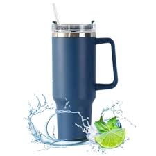 Copo Térmico Gigante 1200ml Azul Escuro - Aço Inoxidável Premium