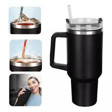 Copo Térmico Gigante 1200ml Preto - Aço Inoxidável Premium