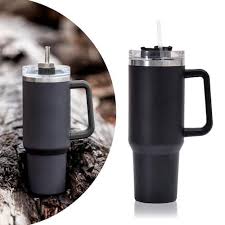 Copo Térmico Gigante 1200ml Preto - Aço Inoxidável Premium